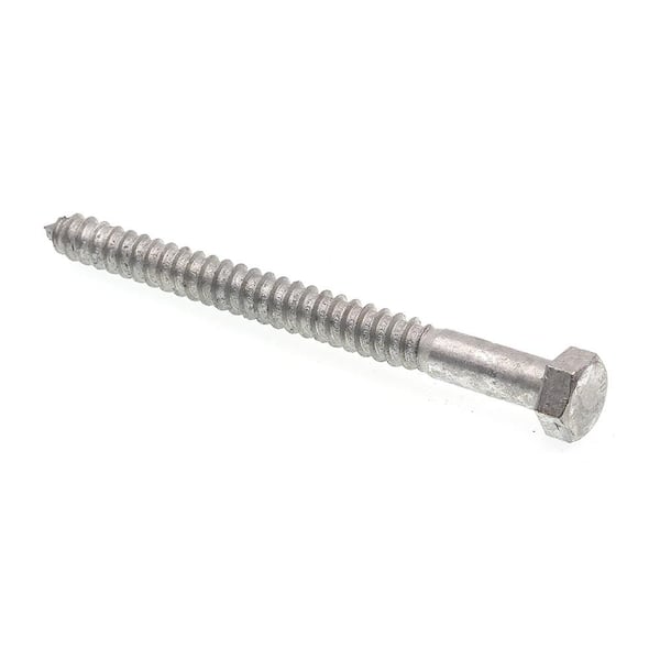 A307 Grade A Hot Dip Galvanized Steel 1/2 in. x 6 in. External Hex Lag Screws (25-Pack)