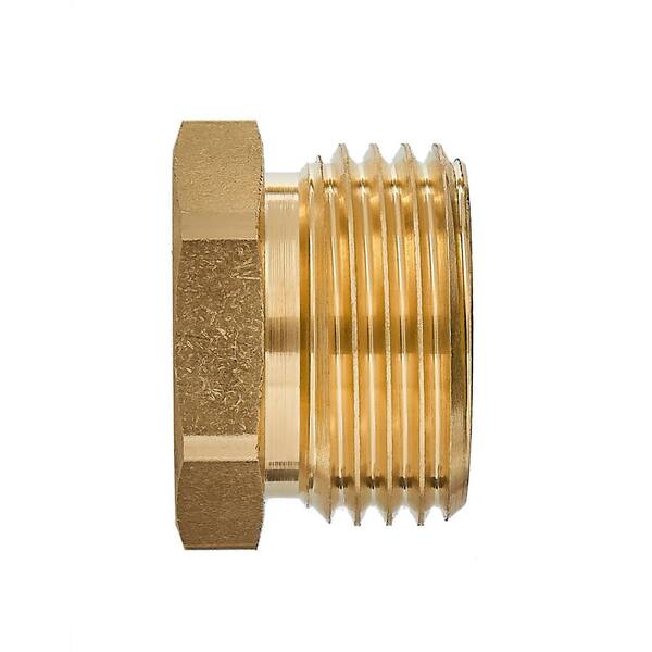 thumbnail image 2 of Anderson Metals Brass Garden Hose Connector - 3/4 Female To 1/2 Male Pipe Fitting 2 of 10