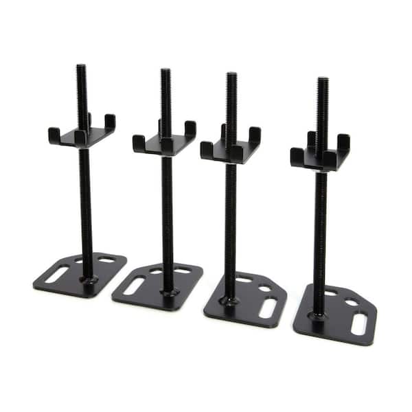 Adjustable Leveling Floor Mounting Plate Kit for Industrial Storage Rack (4-Pack)