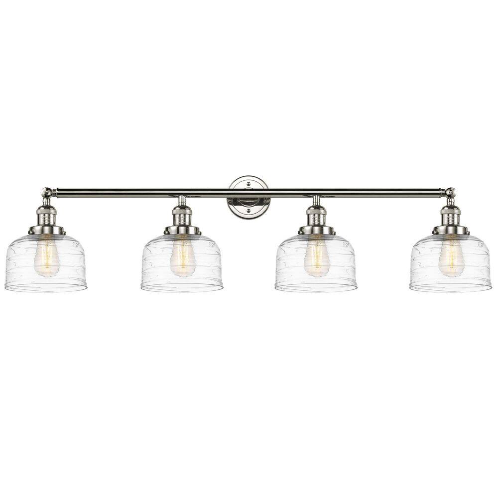 Bell 44 in. 4-Light Polished Nickel Vanity Light with Glass Shade price history on PriceWatchPro