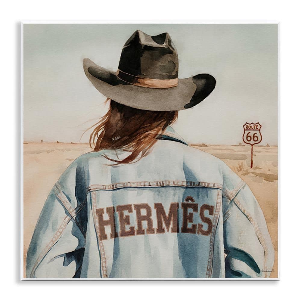 Trendy Cowgirl in Desert by Amanda Greenwood Unframed People Graphic Art Print 12 in. x 12 in. price history on PriceWatchPro