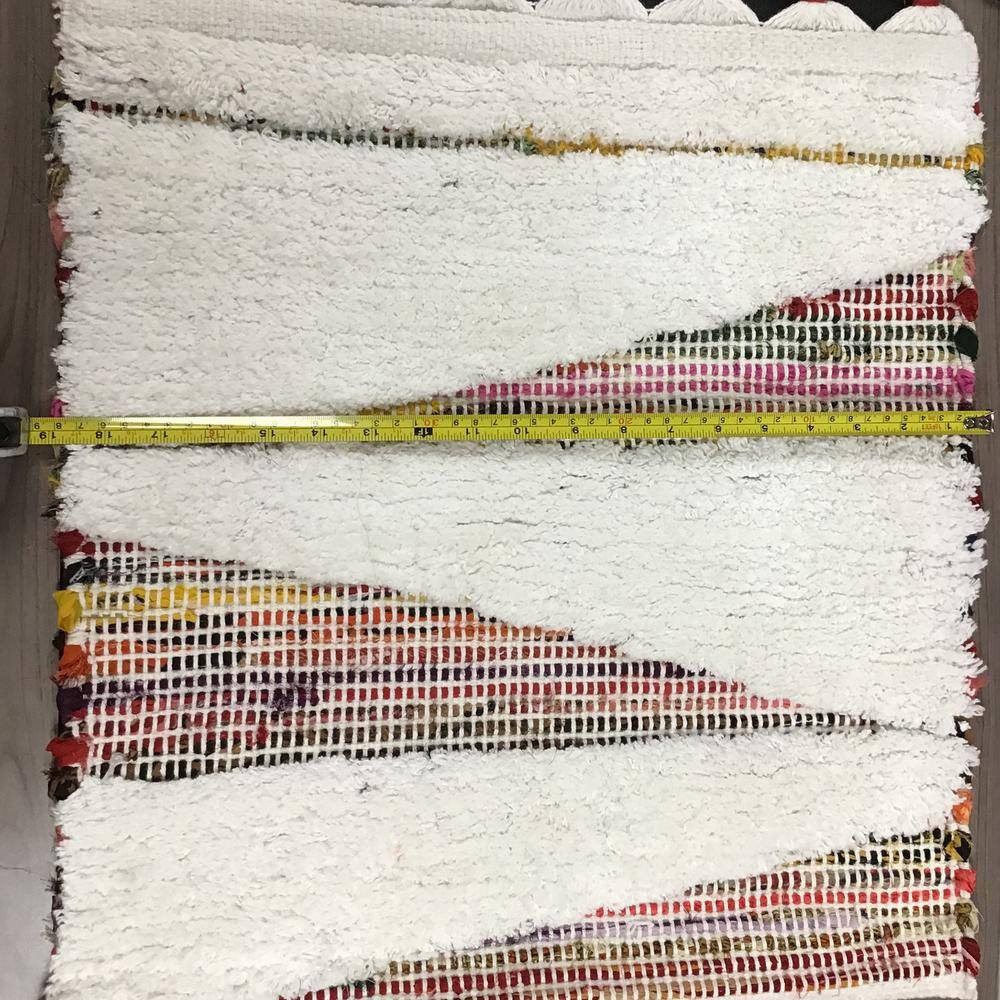 Boho Chindi Multicolor Woven Wall Hanging with Fringe