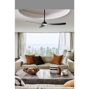 Moto 52 in. Indoor Black and Matte Black Ceiling Fan with Remote Control