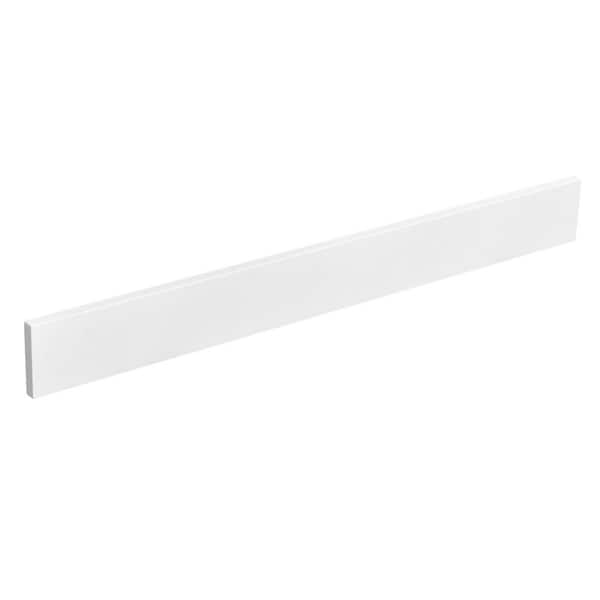 36 in. x 4 in. D Quartz Bath Vanity Top BackSplash in Pure White