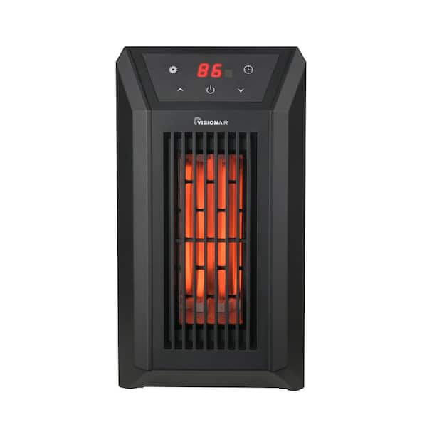 Powerful 1500-Watt 6-Element Infrared Quartz Room 2024 Heater With Wheels & Remote