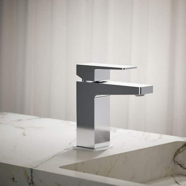 Honesty Single Handle Single Hole Bathroom Faucet in Polished Chrome