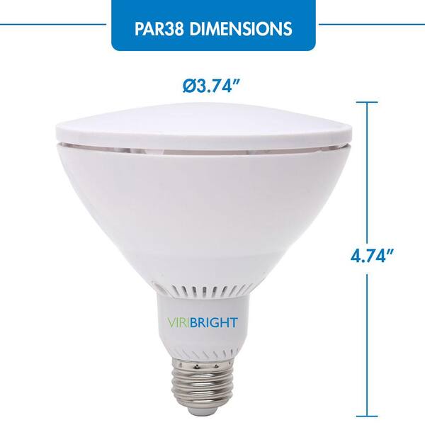 PAR38 LED Bulb Dimmable Flood Light Bulb CRI 90+ Warm White Great for Living Room Kitchen 27W15WHZ 6pack E26 Base Bedroom UL 15W 1350 lumens 100W Equiv 2700K 