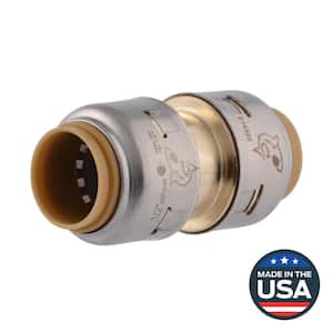 Max 1/2 in. Brass Push-to-Connect Coupling Fitting