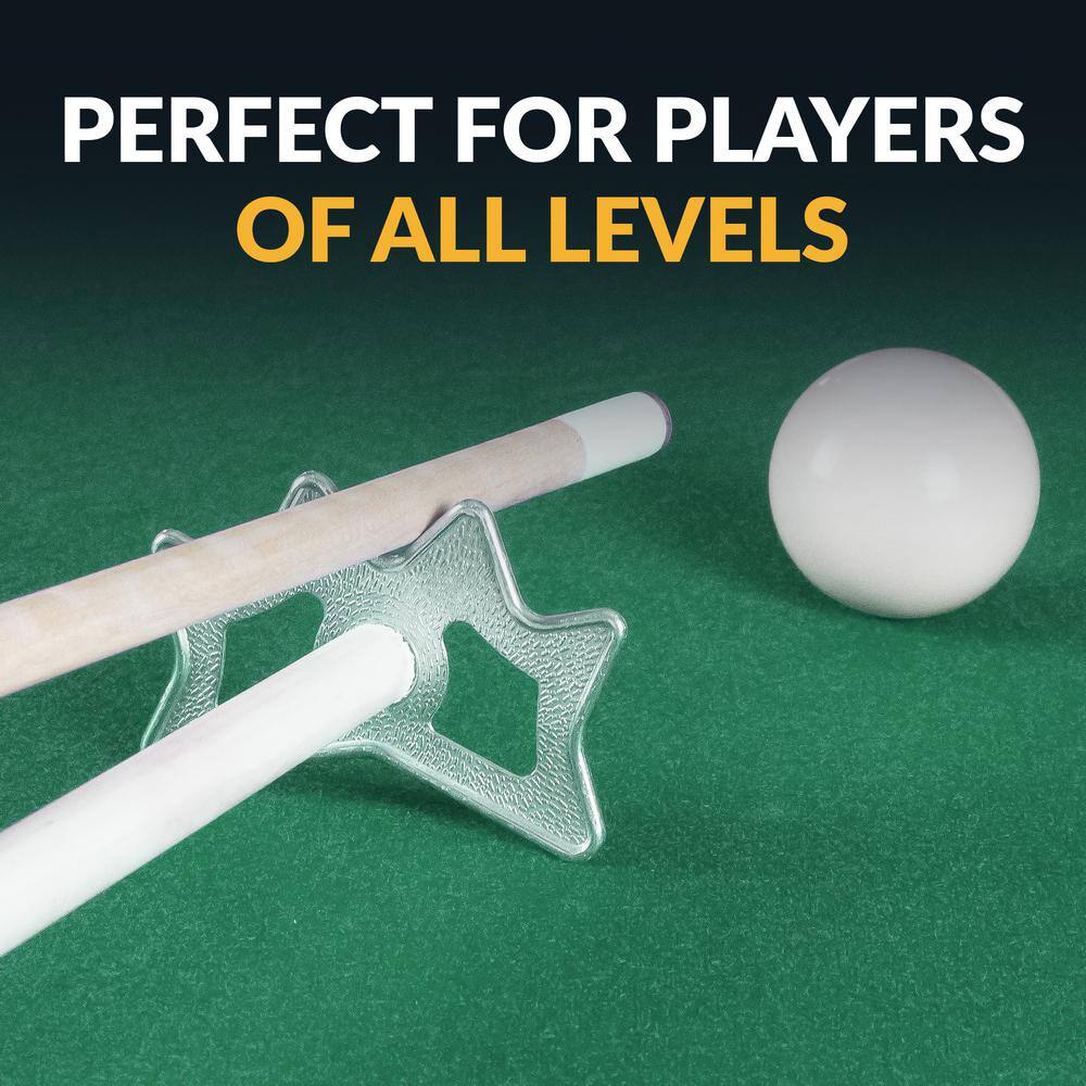 Multicolor Wood and Aluminum Billiard Accessory Kit, 31.5 x 14.5 in