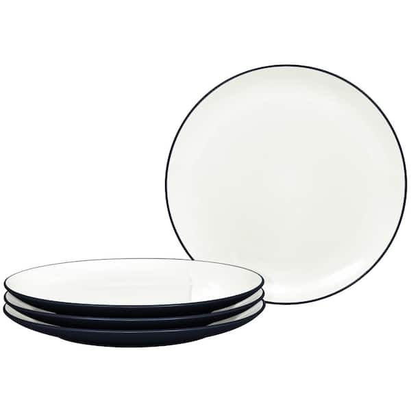 Noritake Colorwave Navy 10.5 in. (Blue) Stoneware Coupe Dinner Plates, (Set of 4)