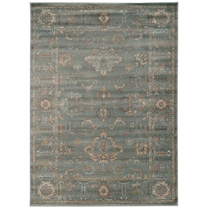 Colosseo Green 8 ft. x 10 ft. Traditional Oriental Vintage Area Rug