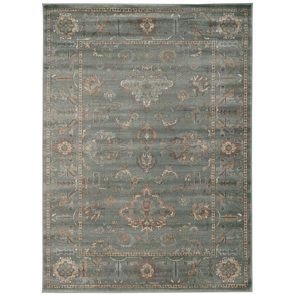 Unbranded Colosseo Green 8 ft. x 10 ft. Traditional Oriental Vintage Area Rug