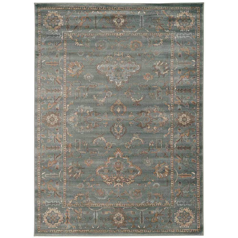 Colosseo Green 8 ft. x 10 ft. Traditional Oriental Vintage Area Rug price history on PriceWatchPro