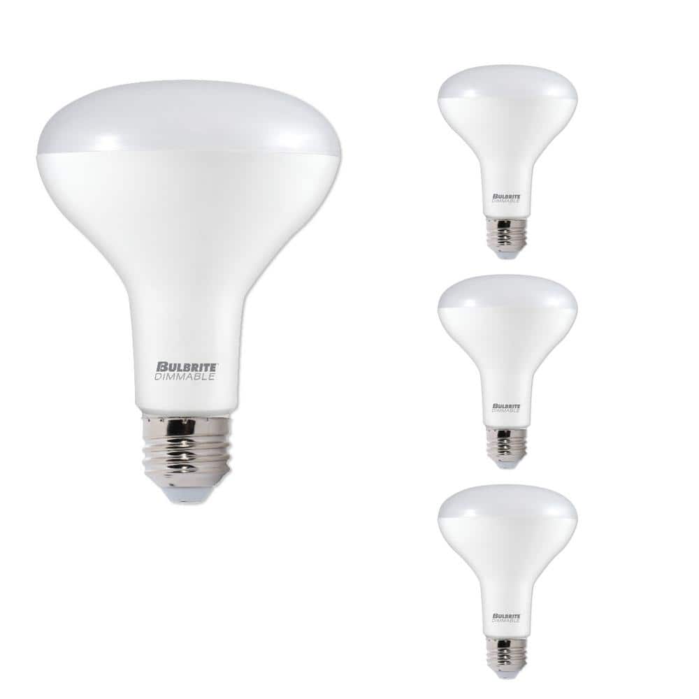 75-Watt Equivalent BR30 Dimmable Medium Screw LED Light Bulb Soft White Lig
