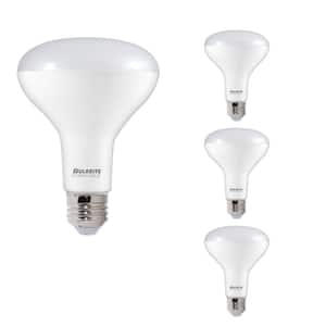 75-Watt Equivalent BR30 Dimmable Medium Screw LED Light Bulb Soft White Light 3000K (4-Pack)