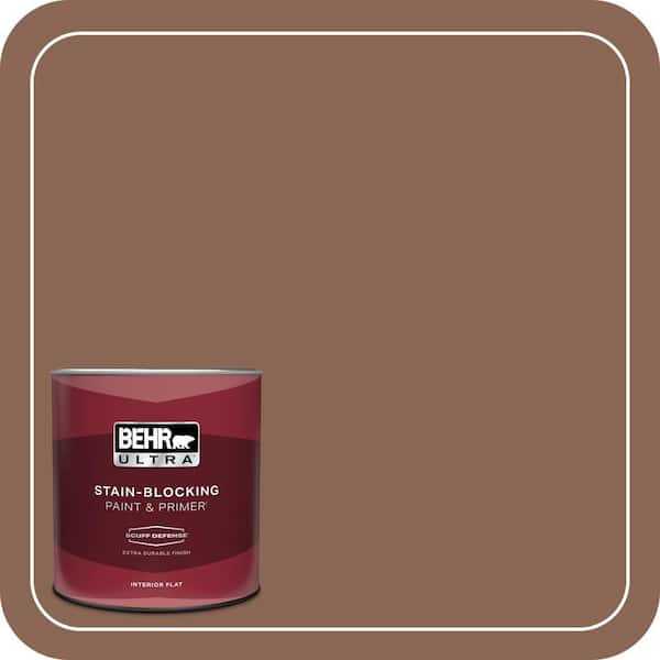BEHR ULTRA 1 qt. #PPU3-17 Clay Pot Extra Durable Flat Interior Paint & Primer