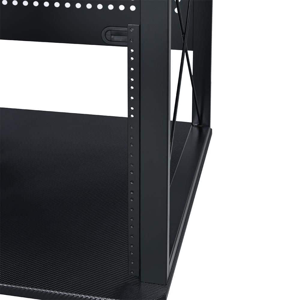 Megara 72" Black MDF Music Desk with Keyboard Tray