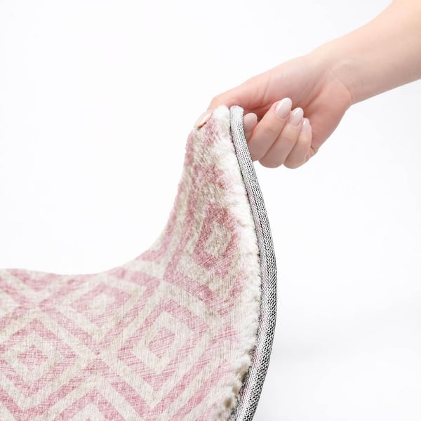 Dream Shag Premium Machine Washable Abstract ADS733 Pink 10 ft. x 14 ft. Area Rug