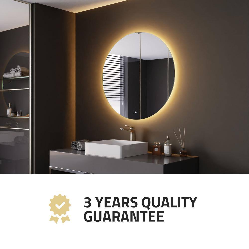Rectangular Frameless LED Bathroom Vanity Mirror with Defogger