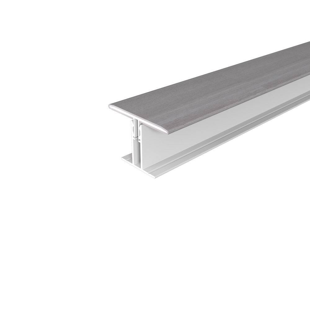 Alusions 1.5 in. x 2.19 in. x 8 ft. Icelandic Smoke White  Composite Aluminum H Trim Kit for 1 in. Board price history on PriceWatchPro