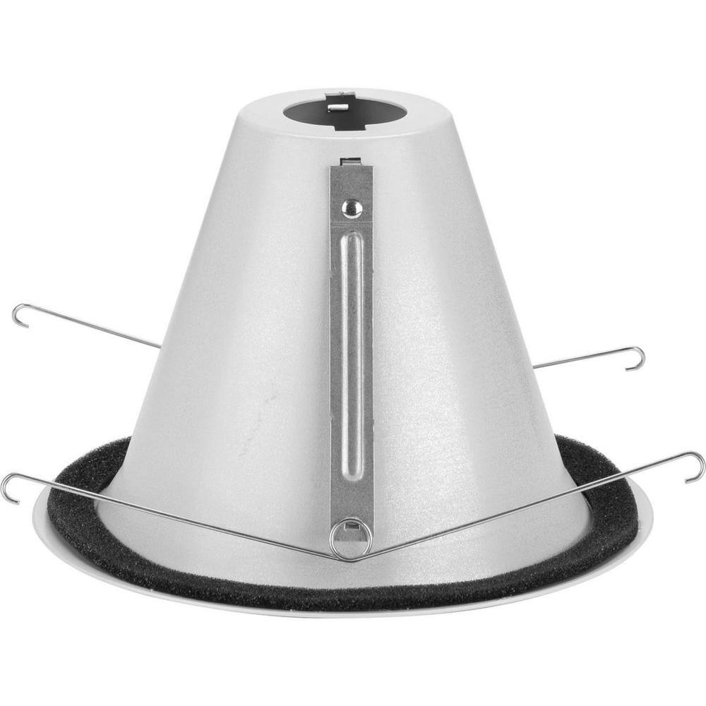 6" Satin White Aluminum Recessed Open Trim