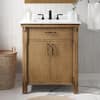 Home Decorators Collection Bellington 30 in. Single Sink Almond Toffee Bath Vanity with White Engineered Stone Top (Assembled) Bellington 30