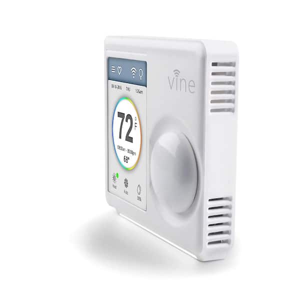 Xing TJ-610 BK Vine Smart Wi-Fi Programmable Thermostat w/ 3.5" LCD Touchscreen 