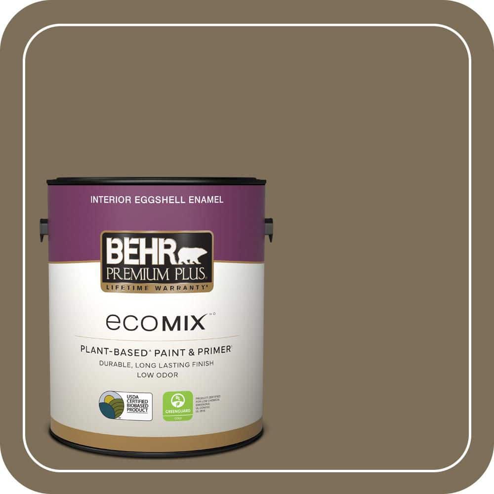 1 gal. #710D-6 Butternut Wood Eggshell Enamel EcoMix Plant-Based Interior Paint & Primer price history on PriceWatchPro