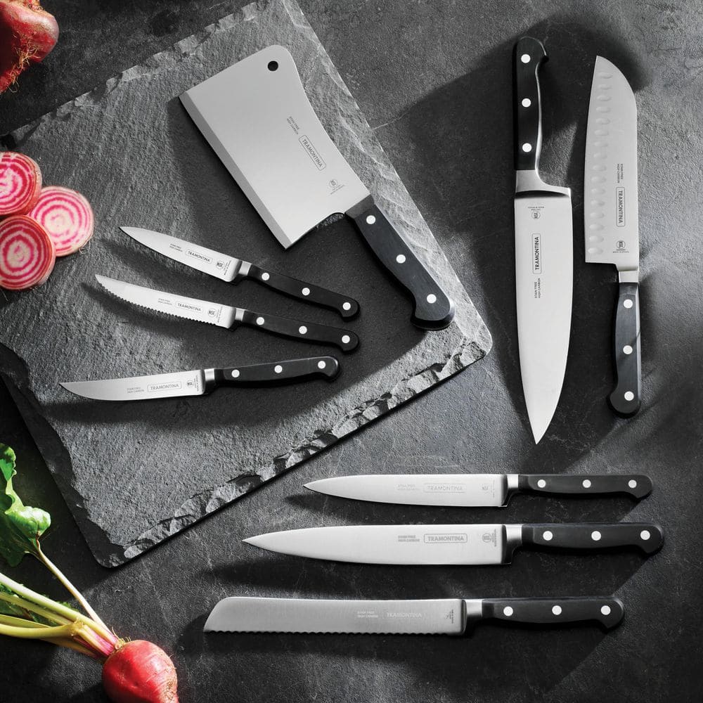 Pro Series Forged 7-Piece Knife Block Set - High-Carbon Steel Blades
