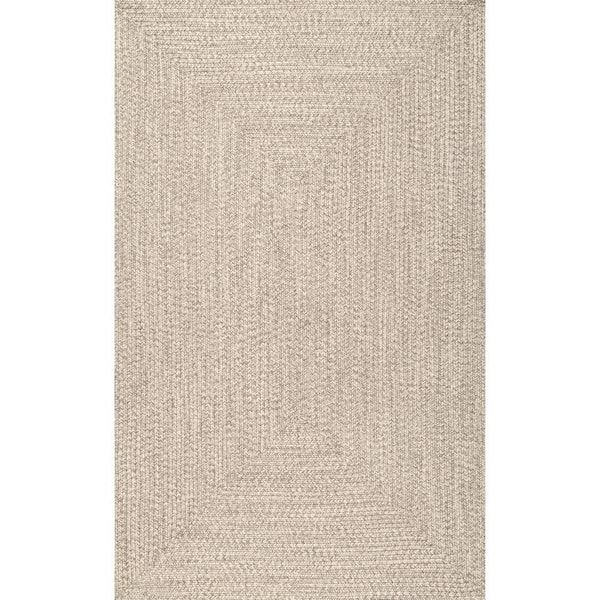 nuLOOM Lefebvre Casual Braided Tan 10 ft. x 13 ft. Patio Indoor/Outdoor Patio Area Rug