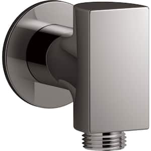 Exhale Wall-Mount Supply Elbow in Vibrant Titanium
