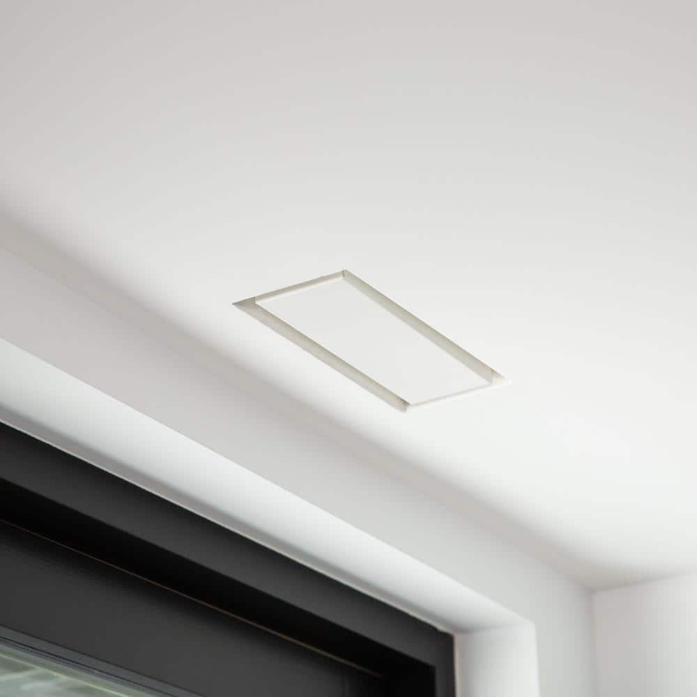 Satin White 6"x10" ABS Wall and Ceiling Vent Register