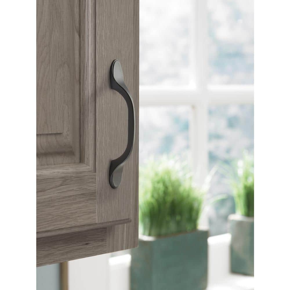 Matte Black Traditional 5" Cabinet Bar Pull with Mounting Hardware