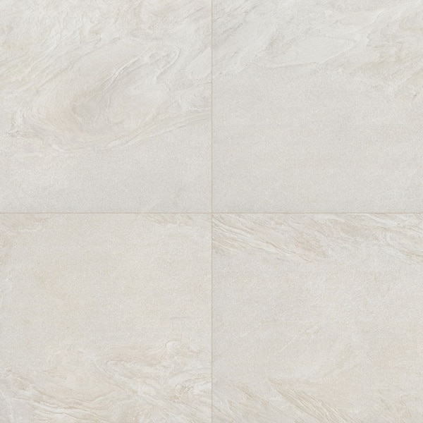 maruwai.floor① MSI Vortexa Ivory 24 in. x 24 in. x 0.79 in. White Stone Look