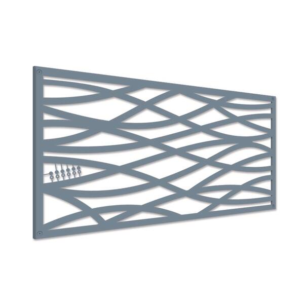 Grid Axcents Wave 48 In X 24 In Twilight Polypropylene Multi Purpose Decorative Panel The Home Depot