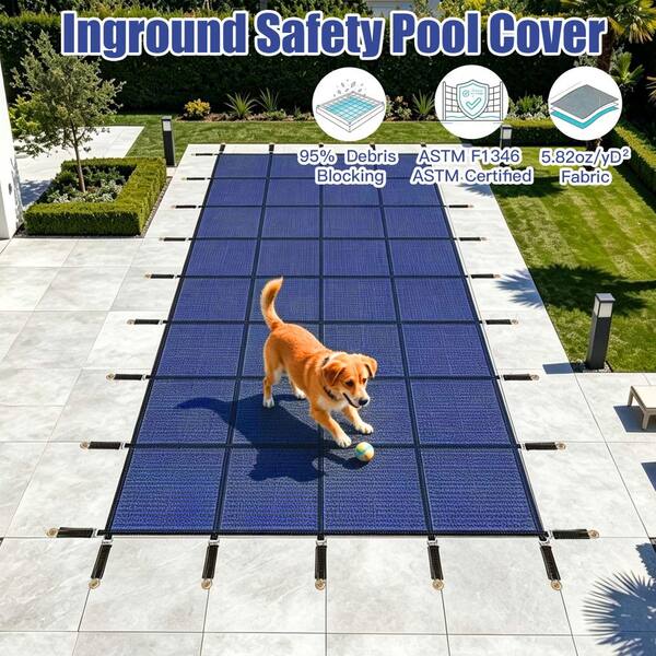 Suitable for 20x40 ft rectangular pools; high-strength mesh PP