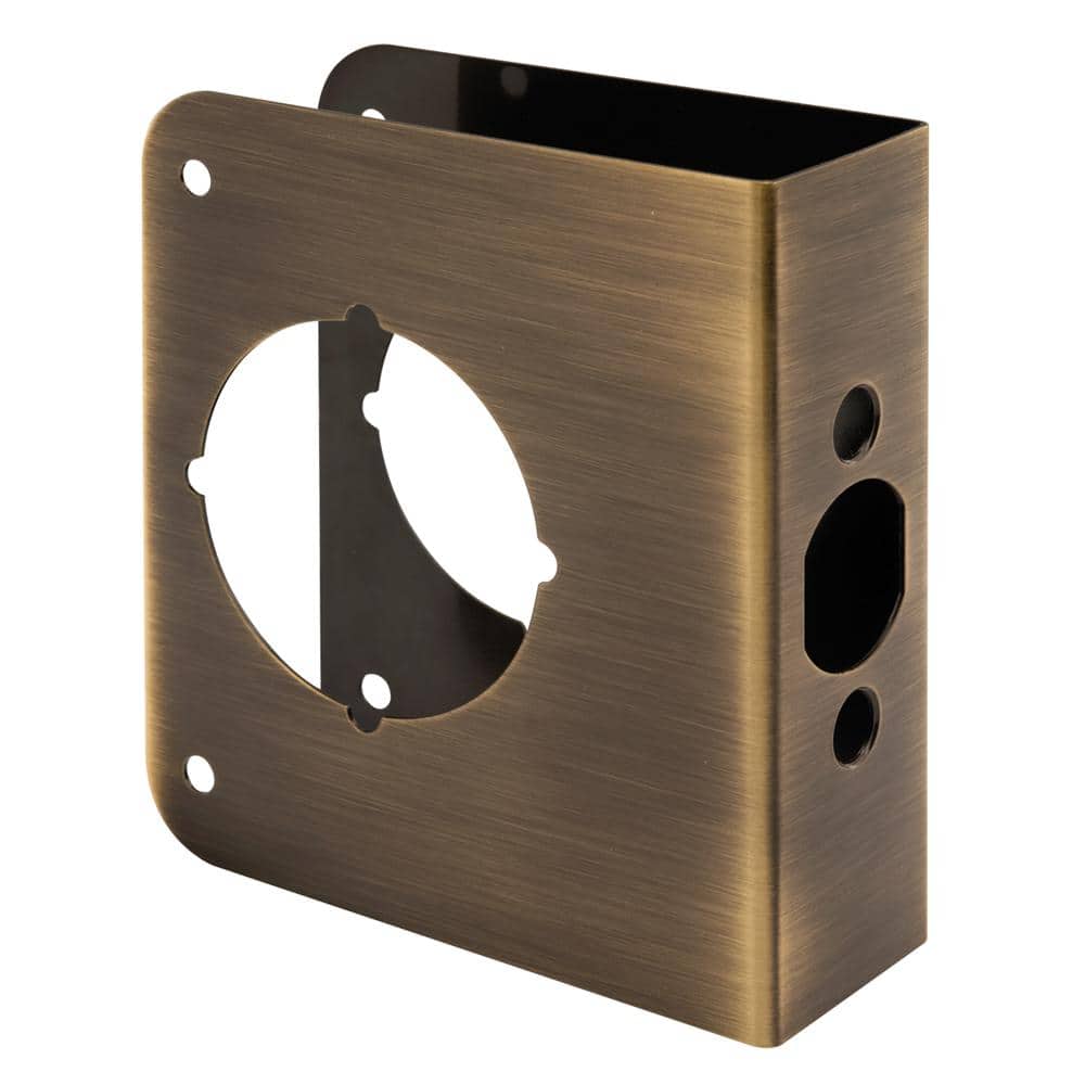 1-3/8 in. x 4-1/2 in. Thick Solid Brass Lock and Door Reinforcer, 2-1/8 in. Single Bore, 2-3/8 in. Backset price history on PriceWatchPro