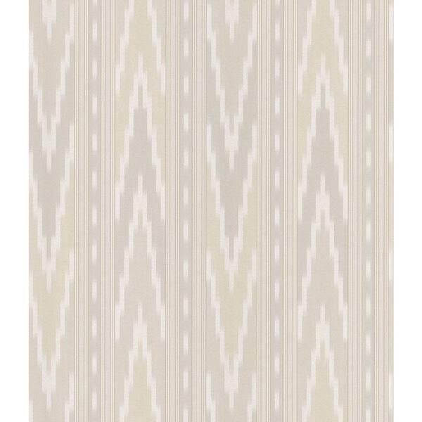 National Geographic Izmir Light Grey Transitional Navajo Stripe Wallpaper Sample