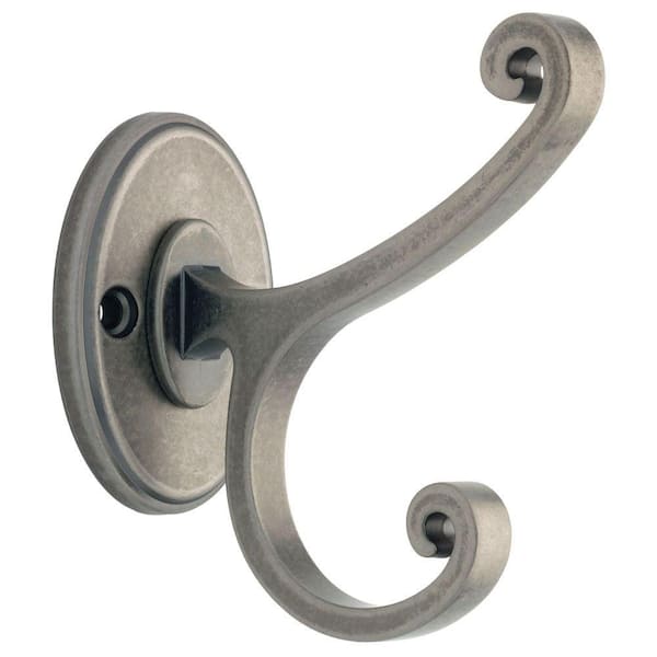 Liberty 3-5/8 in. Antique Iron Casual Scroll Coat Hook