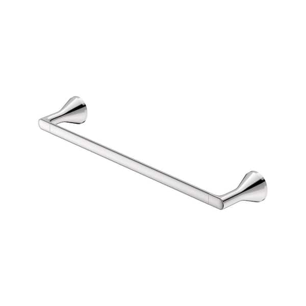 Aspirations 18 in. Wall Mounted Towel Bar in Polished Chrome