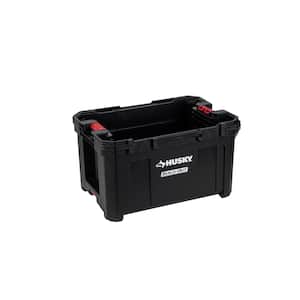 Husky 16 in. Plastic Portable Tool Box with Metal Latch (1.6 mm) in Black  THD2015-03 - The Home Depot