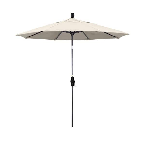7.5 foot patio umbrellas beige crank lift collar tilt 7.5 ft. Bronze Aluminum Market Patio Umbrella Collar Tilt Crank Lift in Antique Beige Olefin