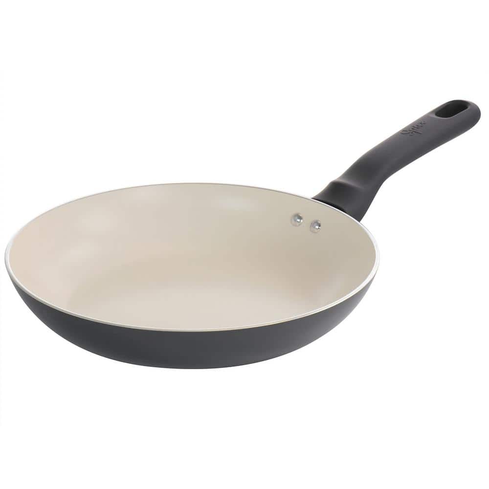 Gray 16-Piece Nonstick Ceramic Cookware Set with Enamel Finish