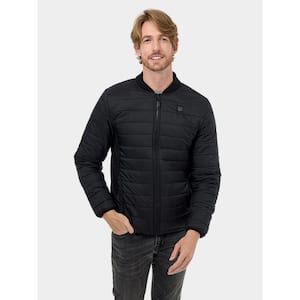 Men's XX-Large Black 7.38-Volt Lithium-Ion Puffer Lightweight Heated Jacket with (1) 4.8Ah Battery and Charger