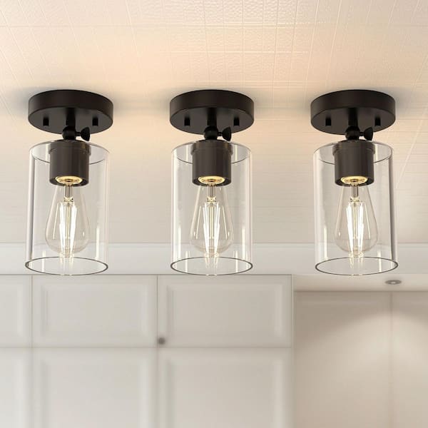Emeritpro 6.5 in. Clear Glass Cylindrical Shade with 1 in