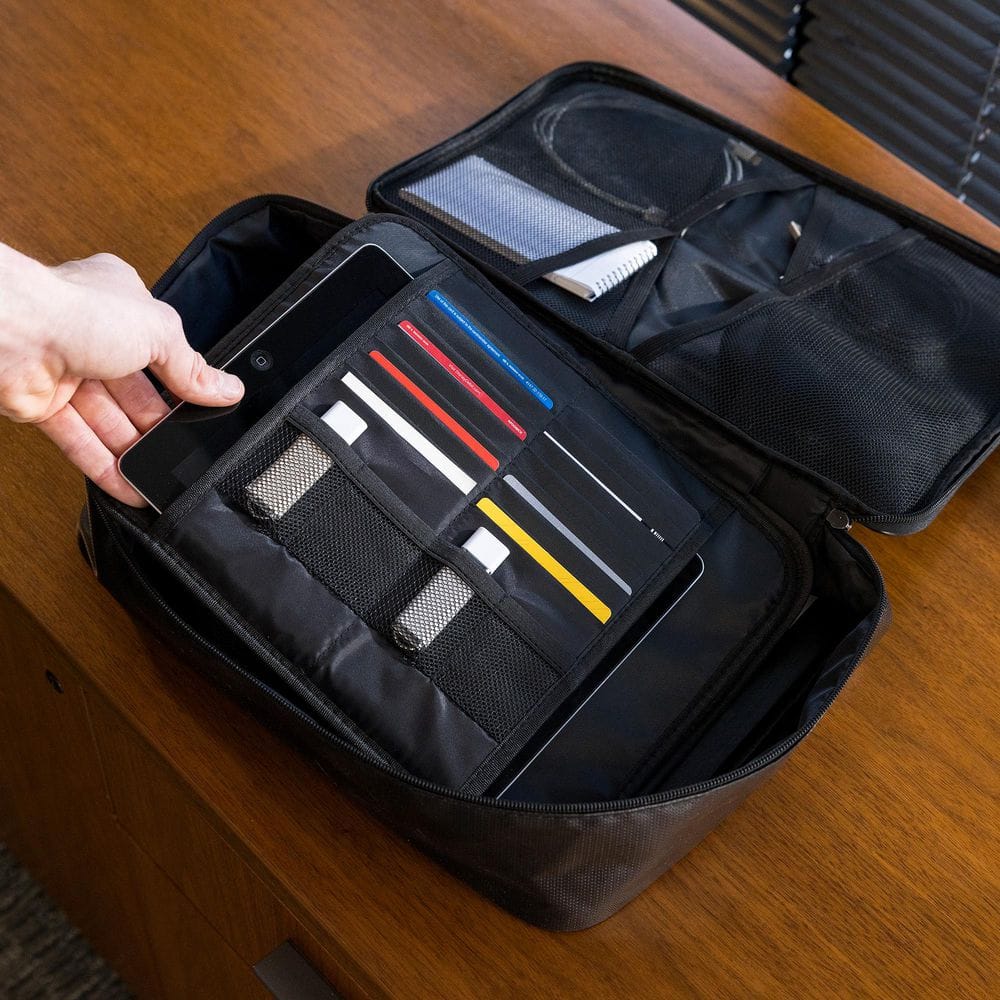 MAXSafes Fireproof Document Case with Combination Lock Access in Black 80005