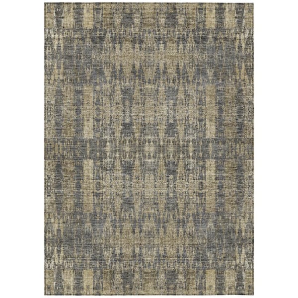 Addison Rugs Chantille ACN580 Gray 5 ft. x 7 ft. 6 in. Machine Washable Indoor/Outdoor Geometric Area Rug