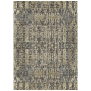Chantille ACN580 Gray 8 ft. x 10 ft. Machine Washable Indoor/Outdoor Geometric Area Rug