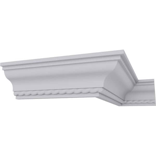 SAMPLE - 2 in. x 12 in. x 2 in. Polyurethane Edinburgh Traditional Crown Moulding
