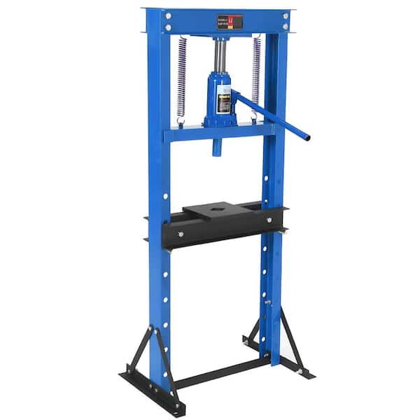 Heavy Duty H-Frame 6-Ton Hydraulic Shop Press for Garage, Metalworking, Bearing Installation